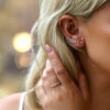 Classic Diamond Stud Earrings - Image 2