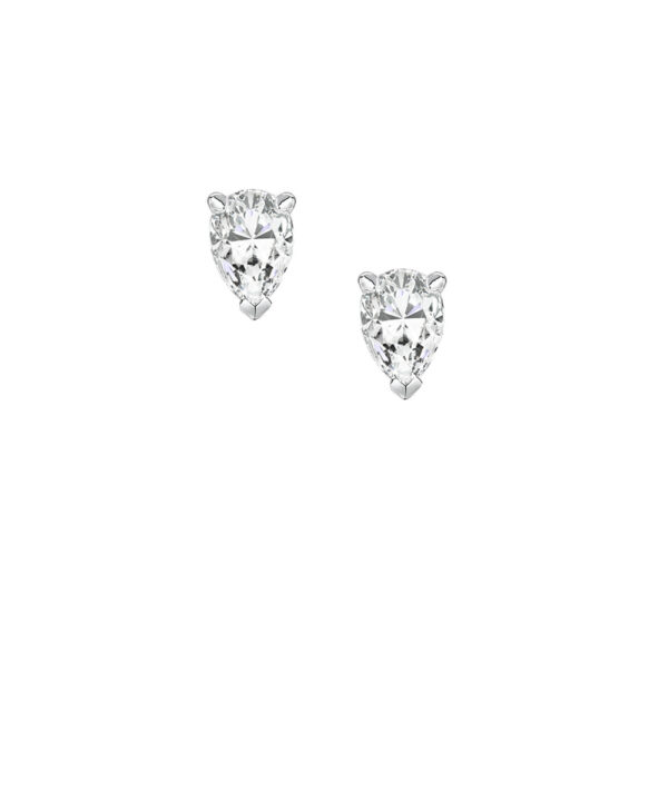 Pear Cut Diamond Stud Earrings