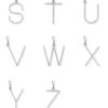 Diamond Set Initial Charm Pendants - Image 2