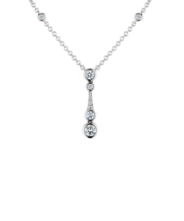 Diamond Set Icicle Drop Pendant