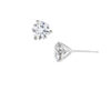 Three Claw Diamond Stud Earrings – 18ct White Gold