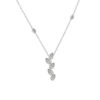 Pear Cut Diamond Leaf Pendant - Image 2