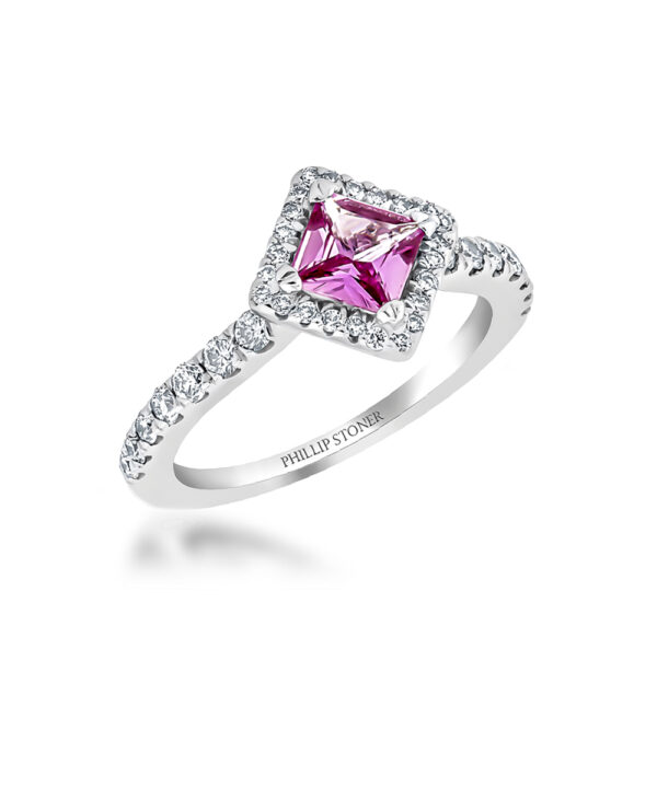 Pink Sapphire & Diamond Thea Ring