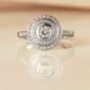 0.30ct H VS2 Round Diamond Statement Cluster Ring