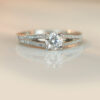 0.56ct H VVS2 Round Brilliant Cut Diamond Engagement Ring