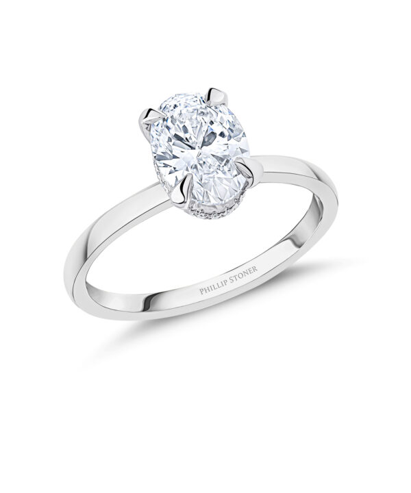 Lab Grown 1.51ct D VVS2 Oval Diamond Ring