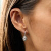 Oval Cut Diamond Illusion Set Earrings - Image 2