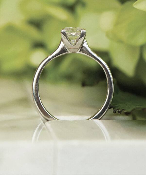 1.01ct L-M VVS Princess Cut Diamond Solitaire Ring - Image 3