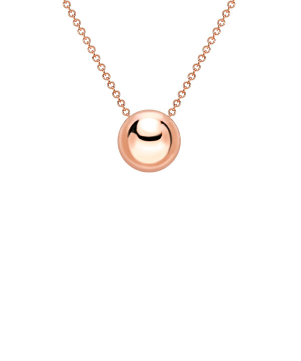 Button Pendant – 18ct Rose Gold