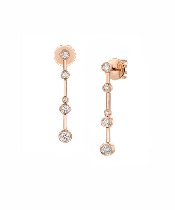 Cascade Diamond Drop Earrings