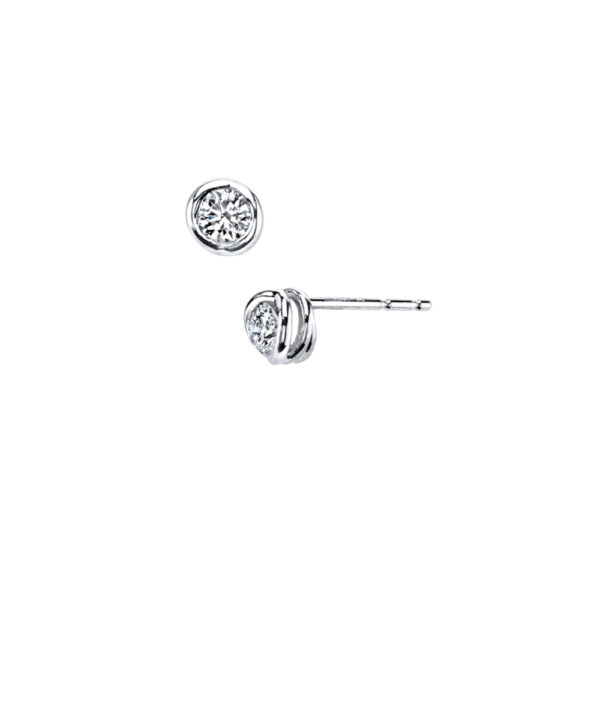 Sirena Round Diamond Stud Earrings