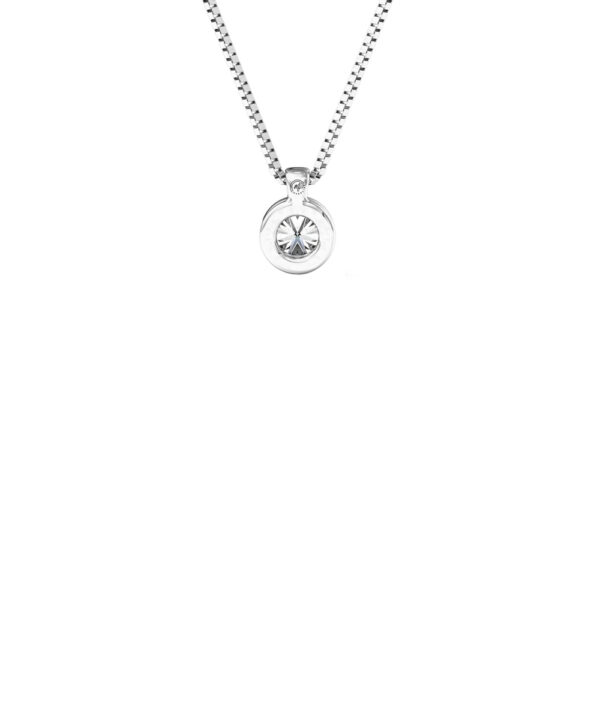 Delicate Diamond Pendant – 18ct White Gold - Image 2