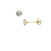 Delicate Diamond Studs – 18ct Yellow Gold