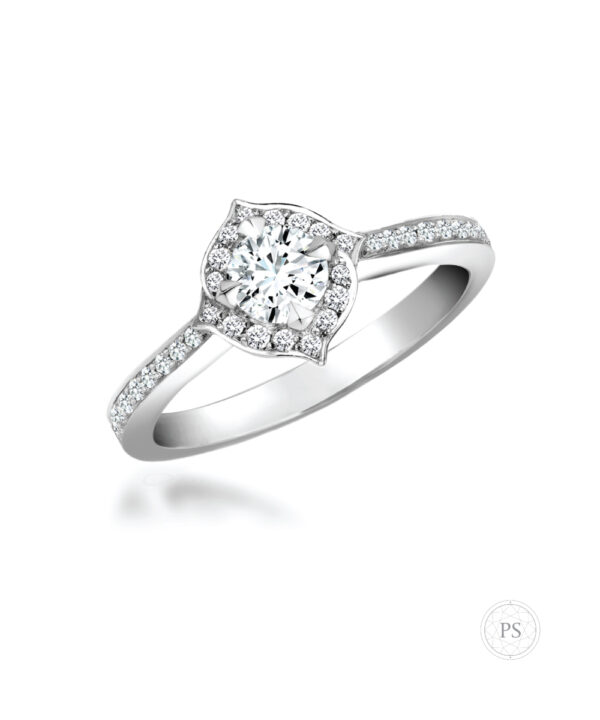 Stephen Webster 0.40ct F SI1 Round Brilliant Diamond Halo Ring - Image 3