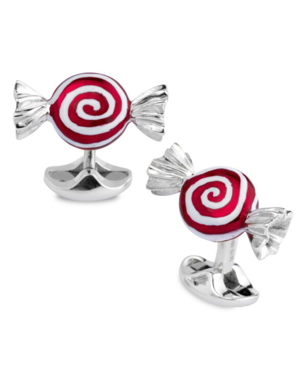 Silver Enamelled Sweetie Cufflinks - Image 2