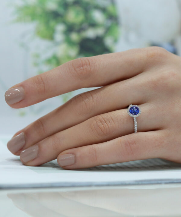 Tanzanite & Diamond Dress Ring - Image 3