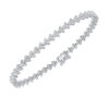 Trefoil Diamond Line Bracelet