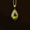 Peridot & Diamond Cocktail Pendant - Image 2