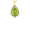 Peridot & Diamond Cocktail Pendant