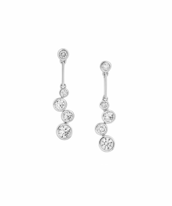 Cascade Diamond Drop Earrings