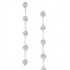 Station Long Diamond Drop Earrings