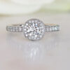 0.50ct H SI1 Round Brilliant Cut Diamond Cluster Ring