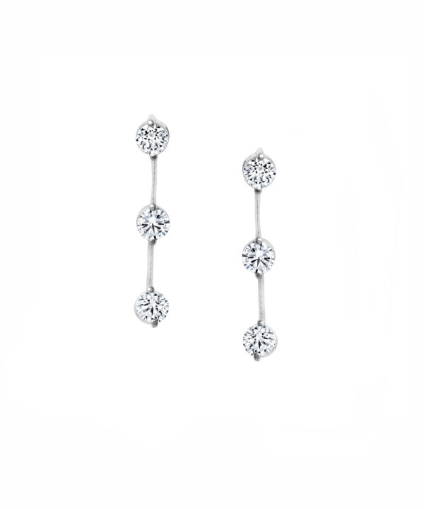 Station Diamond Drop Earrings