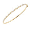 Diamond Line Bangle – 18ct Yellow Gold