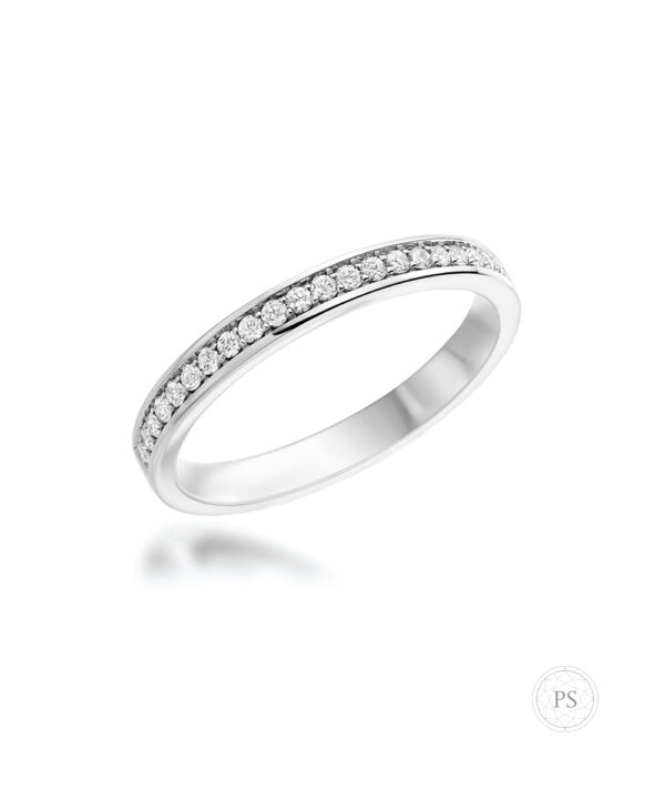 2.5mm Luxe Pavé Set Rounded Diamond Band