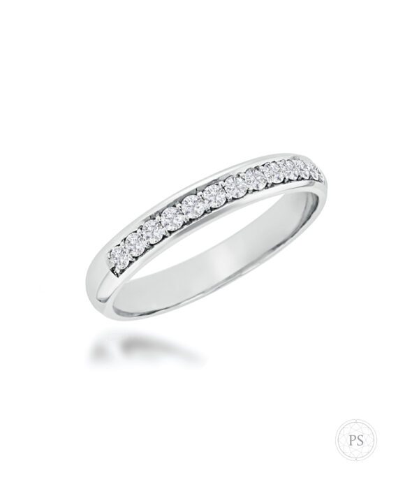 3mm Luxe Pavé Set Rounded Diamond Band