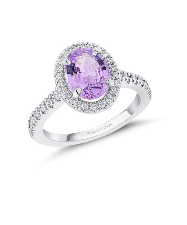 Purple Sapphire & Diamond Thea Ring