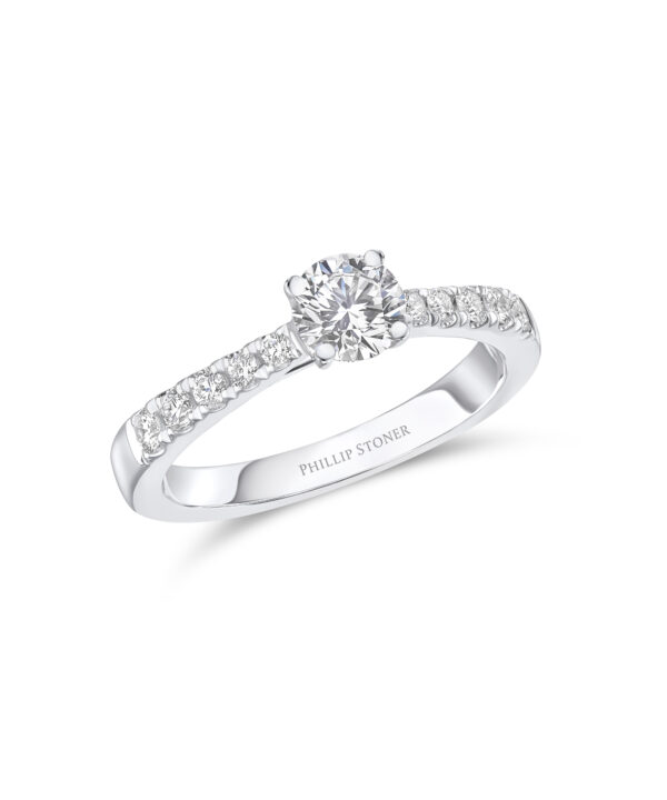 0.50ct G VS2 Round Brilliant Diamond Solitaire Ring