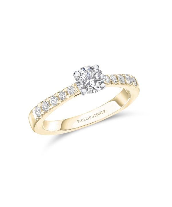 0.53ct G SI1 Round Brilliant Diamond Solitaire Ring