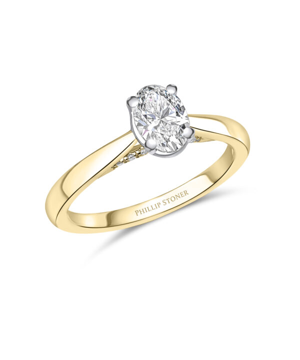 0.71ct G VVS2 Oval Cut Diamond Solitaire Ring