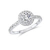 0.71ct G SI2 Round Brilliant Diamond Thea Halo Ring