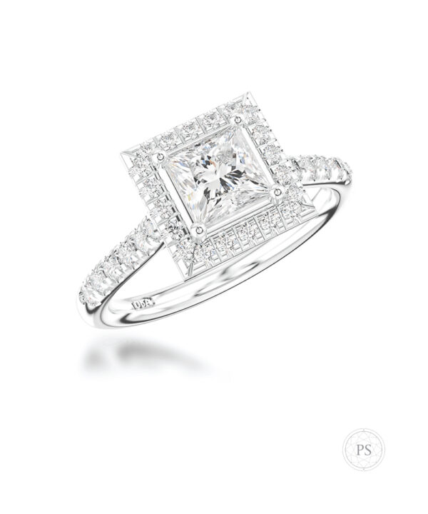 1.20ct I SI2 Princess Cut Diamond Ring