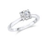 1.00ct F SI1 Round Brilliant Diamond Solitaire Ring