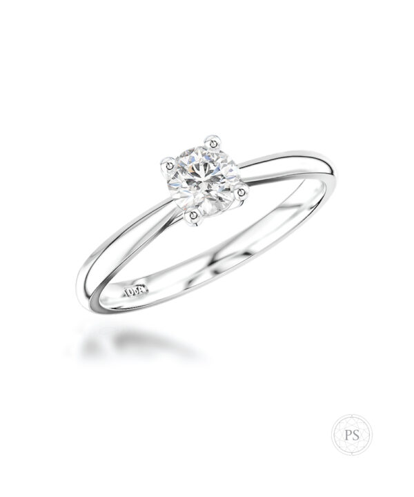 0.20ct H SI Round Brilliant Diamond Engagement Ring