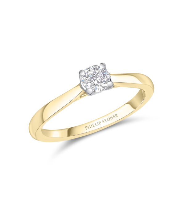 0.30ct G SI1 Round Brilliant Diamond Solitaire Ring