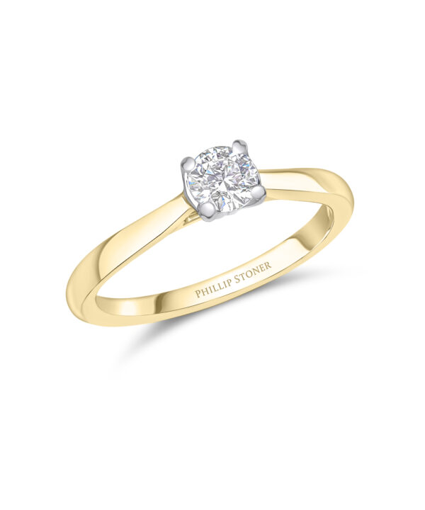 0.40ct G SI1 Round Brilliant Diamond Solitaire Ring