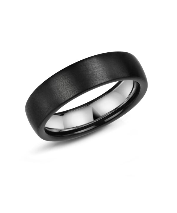 6mm Black Zirconium Band