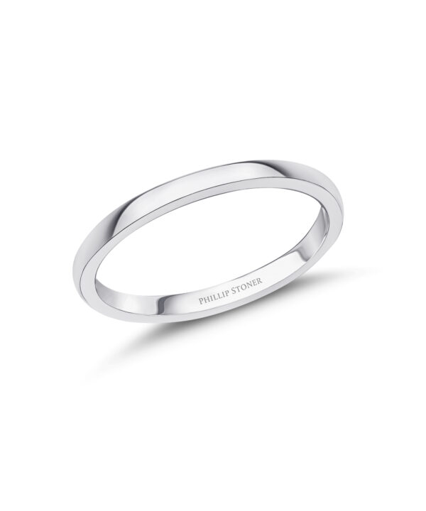 2mm Classic Wedding Band – Platinum