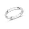 2.5mm Bevelled Edge Wedding Band – 18ct White Gold - Image 2