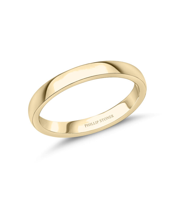 3mm Classic Wedding Band – 18ct Yellow Gold