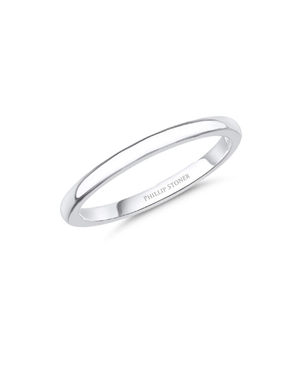 Nova Plain Wedding Band – Platinum