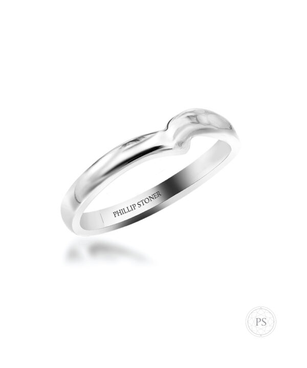 Twist Shaped Wedding Band – Platinum