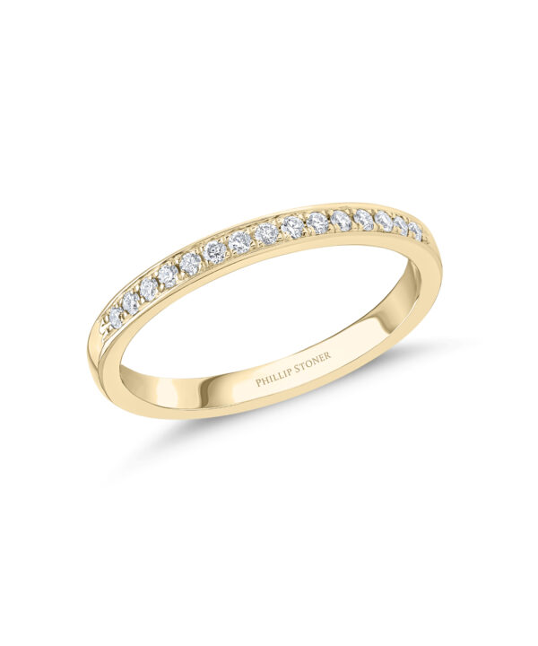 0.15ct Pavé Set Diamond Band – 18ct Yellow Gold