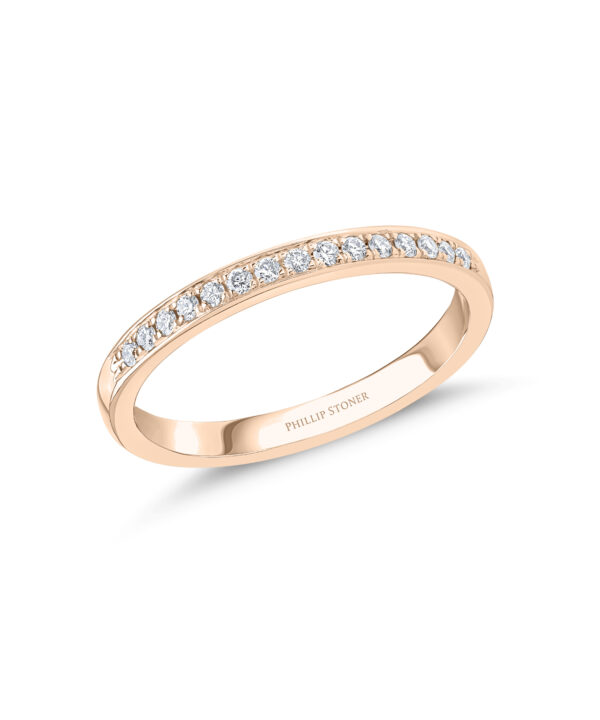 0.15ct Pavé Set Diamond Band – 18ct Rose Gold