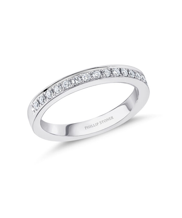 0.24ct Pavé Set Diamond Band – Platinum