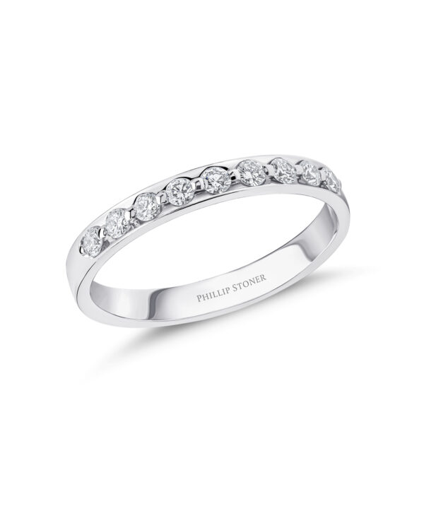 0.30ct Diamond Set Wedding Band – Platinum